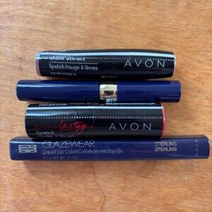 Avon NWT Lipstick lip gloss bundle of 3 better Brandy sterling and peach pink